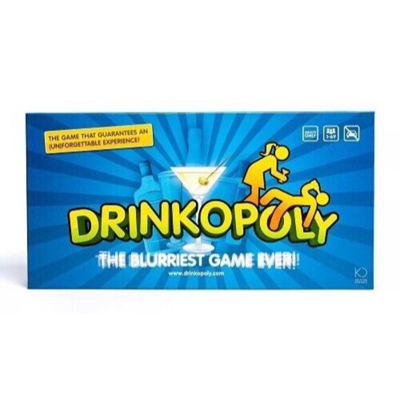 Drinkopoly Board Game Adult Drinking Party Game New Sealed Fun Time Drinkies - Picture 1 of 3